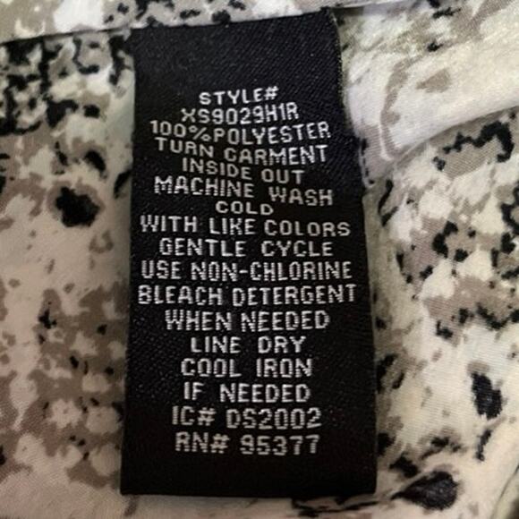 Sanctuary Black White Snakeskin Snake Animal Print Pull On Midi A-line Skirt S - Picture 6 of 6